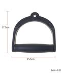 Wide Design Pull Rope Handle Grip For Cable Machines And Rope Training Heavy Duty D-Handle with dimensions and ergonomic design.
