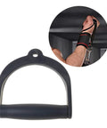 Wide Design Pull Rope Handle Grip For Cable Machines And Rope Training Heavy Duty D-Handle with ergonomic anti-slip grip displayed.