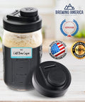 Wide Mouth Plastic Jar Lids Four Pack USA Made Flip Cap Screw Top Pour Spout Leak Proof Airtight For Kerr And Ball Jars