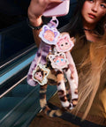 Crybaby Wild But Cutie Series phone charm blind box wrist strap keychain with vivid colors, made of PVC ABS nylon hardware.
