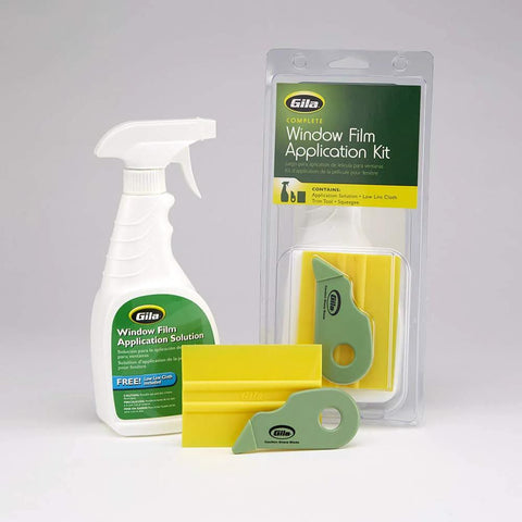 Complete Window Film Installation Kit For Residential Use With Ready To Use 16oz Cleaning Solution Sprayer and tools