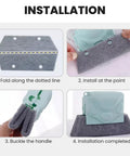 Step-by-step installation of Window Groove Cleaning Brush Set with Magic Track Cleaner Mini Brush and Replaceable Cloths
