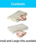 Indoor Window Insulation Kit For Five 3x5 Windows With Heat Shrink Film And Mounting Tape, includes film and Scotch tape