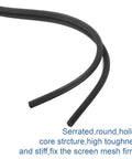 0.125 Inch Window Screen Spline 100 Foot Replacement Round Black Retainer For Window Repair Fits Groove Width 0.118 To 0.132 Inches