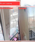 Window Weather Sealing Tape, 3 Inch x 165 FT(55 Yards), sealing window from moisture and drafts, clear tape applied on window edges.