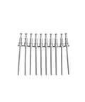 Window Regulator Rivets 10 Pcs Trim Clip Set Fits GM Chevy GMC Buick Cadillac shown in a row on a white background