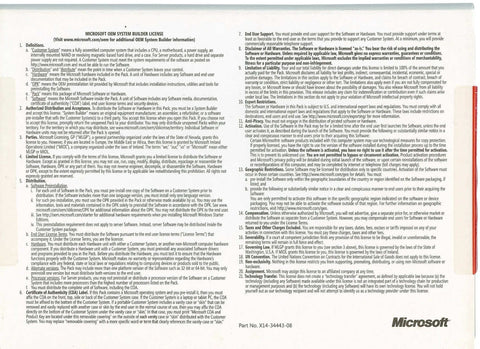 Terms and conditions for Windows 7 Home Premium SP1 64-Bit OEM System Builder DVD 1 Pack Old Packaging With Improved Desktop Navigation