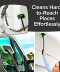 Reach Free Windshield Cleaning Tool With 16 Inch Detachable Handle cleaning car windshield and home window