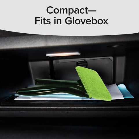 Reach Free Windshield Cleaning Tool With 16 Inch Detachable Handle Microfiber Window Cleaning Device fits in glovebox