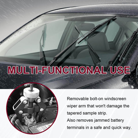 Heavy Duty Battery Terminal And Wiper Arm Puller Kit For Auto Windshield Wiper Arm Removal And Terminal Bolt Extraction