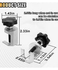 Car Windshield Wiper Arm Puller, Handy Lightweight Removal Tool With Adjustable Knob, 0.65 Inch Opening, shown in size detail