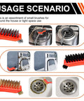 Image showing the usage of Wire Brush Set, 6 Pcs Professional Wire Brushes for Cleaning Rust in various household scenarios.