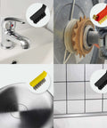 6Pcs Wire Brush Set, Stainless Steel/ Brass/ Nylon Bristle Brushes for Cleaning Rust and Dirt on Metal, Faucet, and Tiles