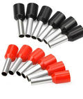 80 Piece Wire Ferrule Kit With 40 Black And 40 Red Insulated Terminal Crimps For 25 mm2 And 4 AWG Cables Silver Plated Ferrule Ends
