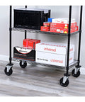 Premium Wire Shelving Casters Set Of Four With 600 Pound Per Caster Capacity Gray Finish perfect for upgrading storage racks
