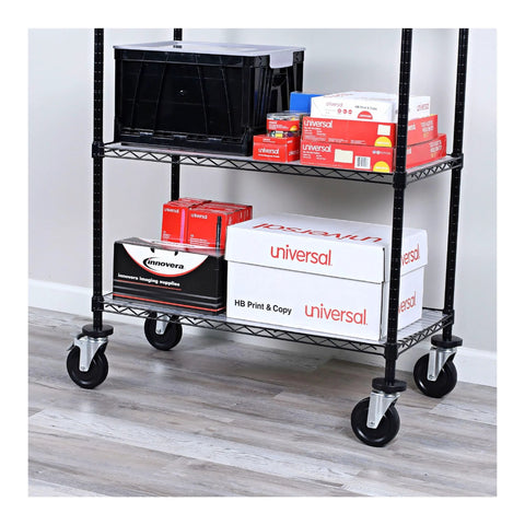 Premium Wire Shelving Casters Set Of Four With 600 Pound Per Caster Capacity Gray Finish perfect for upgrading storage racks