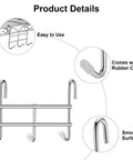 Hooks for Wire Shelving, Multi-Purpose Durable Hanging Wire Shelving Hooks with Rubber Cover for Wall Grid Panels close-up