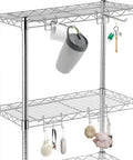 Hooks for Wire Shelving, Multi-Purpose Durable Hanging Wire Shelving Hooks with Rubber Cover for Wall Grid Panels (6 Pack) on rack