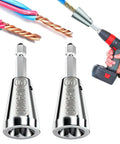 2026 Upgrade Wire Twister Tool For Drill, Durable 40Cr Steel Galvanized Wire Nut Twister, 6mm Hex Shank, 9-22 AWG Cables, 2 Pack