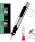 Wireless Engraving Pen Kit with 30 Metal Grinding Bits, Ceramic Bit, 3 Cutting Blades, USB Cable for Jade, Wood, Jewelry Carving