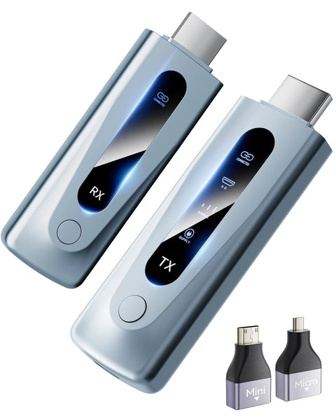 Wireless HDMI Transmitter And Receiver Kit With 328ft Range 100m Plug And Play Wireless Extender For 4K Input And 1080p Output