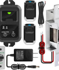 Wireless RF Remote Access Control Electric Strike Door Lock Fail Secure Kit With Remote Control 164 Foot Range components