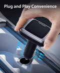Hand plugging TM7 Wireless Tire Pressure Monitoring System into car charging port