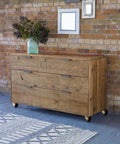 Wooden cabinet on 2 Inch Antique Brass Ball Casters Without Brake Vintage Swivel Plate Caster Wheels Set of 4 Heavy Duty Furniture Casters