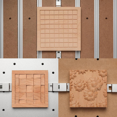 Low Profile CNC Router Vise Clamp for Large Woodworking and Metalworking Projects Genmitsu Compatible used on wood engravings