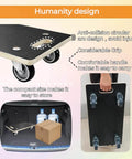 Heavy duty wood furniture dolly set of 2 with 4 wheels, 22 x 11 inch platform, 1100 lb total load capacity, silent swivel casters detail