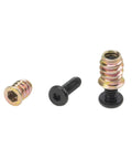 Durable Wood Furniture Screw In Nuts Set By Rrina 28 Sets Includes 1/4-20 Threaded Inserts 19/32 Inch Long And 1/4-20 Screws 25/32 Inch Long