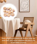 230 Piece Wood Hole Plug Kit With Mushroom and Flush Styles displayed on a table in a woodworking setting