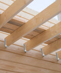 Installed 20 Pcs 2x10 Joist Hangers, 20 Gauge Metal Face Mount Joist Hanger, Lu210 Joist Hangers Galvanized, Hurricane Ties for Rafter