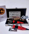 Wood and Leather Pyrography Pen Set - Best Woodburning and Leather Crafts Burner Tool Kit - 35 Different Tips, aluminum case