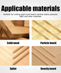 Various types of wood materials suitable for cutting using the Five Piece 90 Degree V Groove Router Bit Set