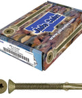 Heavy Duty Wood To Metal Reamer Tek Screws With Self Drilling Tip Torx T30 Star Head 14 By 2 And 3 Quarters Inch Box and Screw