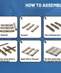Assembly instructions for the 40x20x5 Inch Wooden Pallet Kit By Greaton Heavy Duty Industrial Grade Four Way Entry Design Unassembled