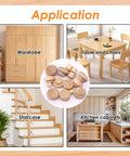 230 Piece Wood Hole Plug Kit with Mushroom and Flush Styles for woodworking and furniture repair applications in wardrobe, table, staircase, kitchen.