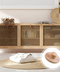 Wood Plugs Set in 4 Sizes for DIY Furniture Repair and Cabinet Gaps 120 Pieces Hardwood Hole Plugs Button Stoppers for Smooth Finishes Three Sixteenths Inch, Five Sixteenths Inch, Three Eighths Inch, One Half Inch Bucherry shown next to a wooden cabinet with a clear close-up of a plug.
