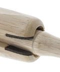 Side view of Peg Assist Premium Ring Clamp With Non Slip Extra Long Round Peg Leather Lined Jaws For Secure Hold Patent Pending Six Inch Clamp And Four And Three Quarter Inch Peg For Woodworking And Jewelry Making.