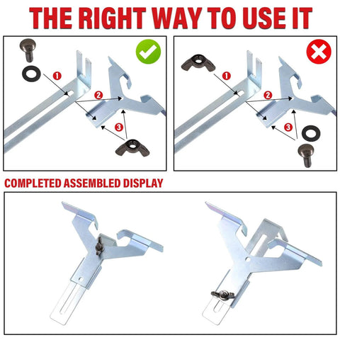 Assembly instructions and display for 650W Compact Wood Router With 12 Piece 1 Quarter Inch Bit Set Six Speeds Edge Guide Dust Hood.