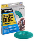 Extreme Shaping Disc for Woodworking Coping with Angle Grinder Attachment, 4.5 Inch Diameter, 7/8 Inch Bore, displayed with packaging