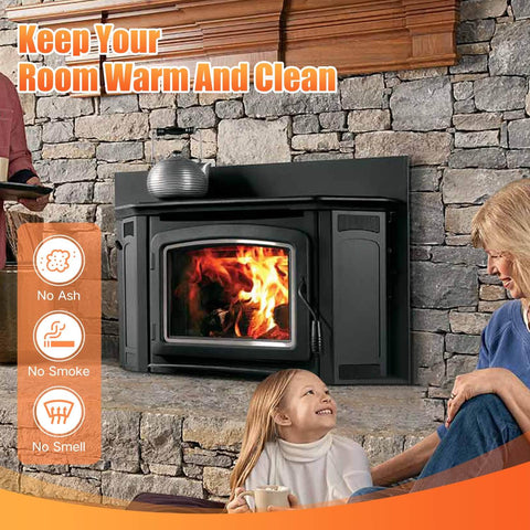 Wood Stove Door Gasket Cement High Temp RTV Silicone Adhesive Up To 850F For Fiberglass Gasket Rope Seals in use on fireplace