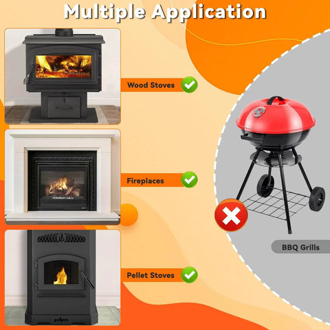 Wood Stove Door Gasket Cement With High Temp Silicone Sealant RTV Rated Adhesive Built Tough To 850F Black 310ml use chart