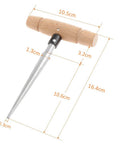 Tapered Hand Held Reamer For Woodworking And Guitar Luthier Projects Pro Grade T Handle 4 Fluted Chamfer Reaming Bit