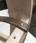 Installed Beefy Steel Threaded Inserts With Hex Drive And Sealing Collar For All Wood Substrates, 8-32 Internal Thread, 8mm Diameter
