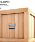 Wooden box with heavy duty stainless steel folding spring handle 110mm for toolbox chest and industrial equipment.