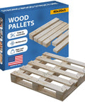 40x20x5 Inch Wooden Pallet Kit By Greaton Heavy Duty Industrial Grade Four Way Entry Design Unassembled Flat Pack