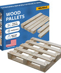 Heavy Duty 48 By 40 By 5 Inch Wooden Pallet Kit For Industrial Warehousing Unassembled Flat Pack Stackable And Reusable Lightweight Pinewood Pallet Greaton For Warehouse Supermarket And Indoor Storage