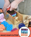 DIY Soap Making Kit For Adults And Kids with rectangular loaf mold and adjustable wooden cutter for creative crafting